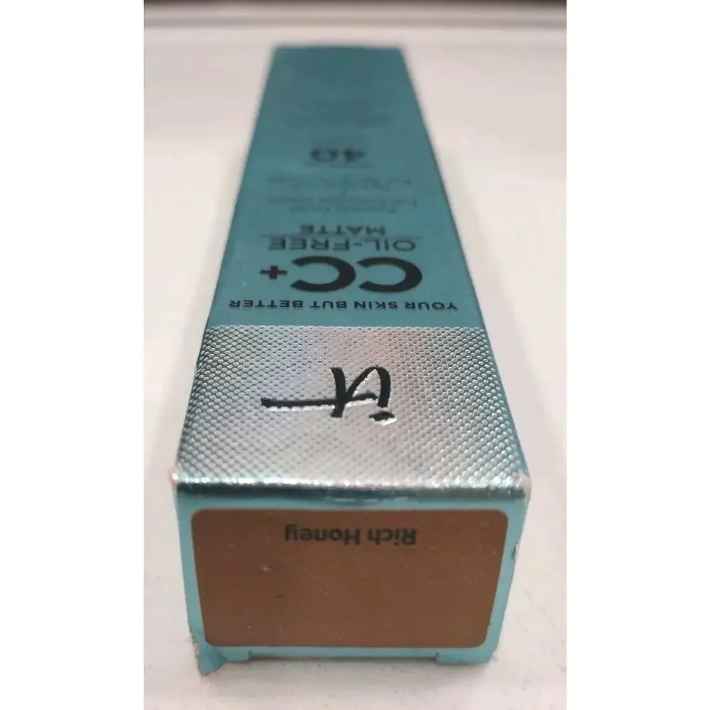 It Cosmetics CC+ Oil-Free Matte Full Coverage Cream Anti Aging~SPF 40 Rich Honey